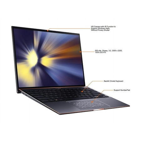 ASUS - ZenBook S 13.9" Touch-Screen Laptop - Intel Core i7 - 16GB Memory - 1TB Solid State Drive - Jade Black