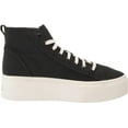 thumbnail image 6 of Dr. Scholl's For Now Hi Black Fabric Lace Up Chunky Platform Mid Top Sneakers (Black Canvas, 11), 6 of 6