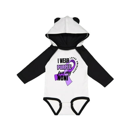 

Inktastic I Wear Purple For My Noni Lupus Awareness Gift Baby Boy or Baby Girl Long Sleeve Bodysuit
