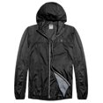 thumbnail image 2 of Little Donkey Andy Men's Waterproof Rain Jacket, Lightweight Windproof Outdoor Shell with Hood for Hiking Travel Golf Type A Rain Black S, 2 of 7
