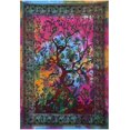 thumbnail image 1 of Tapiz Árbol de la vida turquesa Colgante de pared Tapices psicodélicos Algodón indio Colcha doble Sábana de picnic Decoración de pared Manta Arte de pared Hippie Bedro, 1 of 2