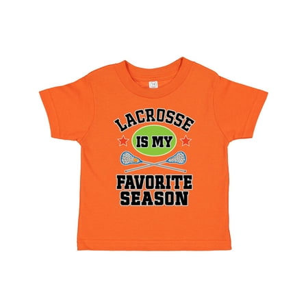 

Inktastic Lacrosse is My Favorite Season Gift Toddler Boy or Toddler Girl T-Shirt