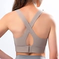 thumbnail image 2 of Zipper Adjustable Sports Bra For Women, High Impact Zip Front Sports Bra Post Surgery Bra With Adjustable Straps High Support, 2 of 5