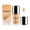 B, variant on Peach Pink Liquid Eyeshadow Glitter Long Lasting Crease Resistant Water Based Eyeshadow Makeup, Buildable Pigmented Shimmer Eyeshadow with Applicator for Versatile Looks, 3ml