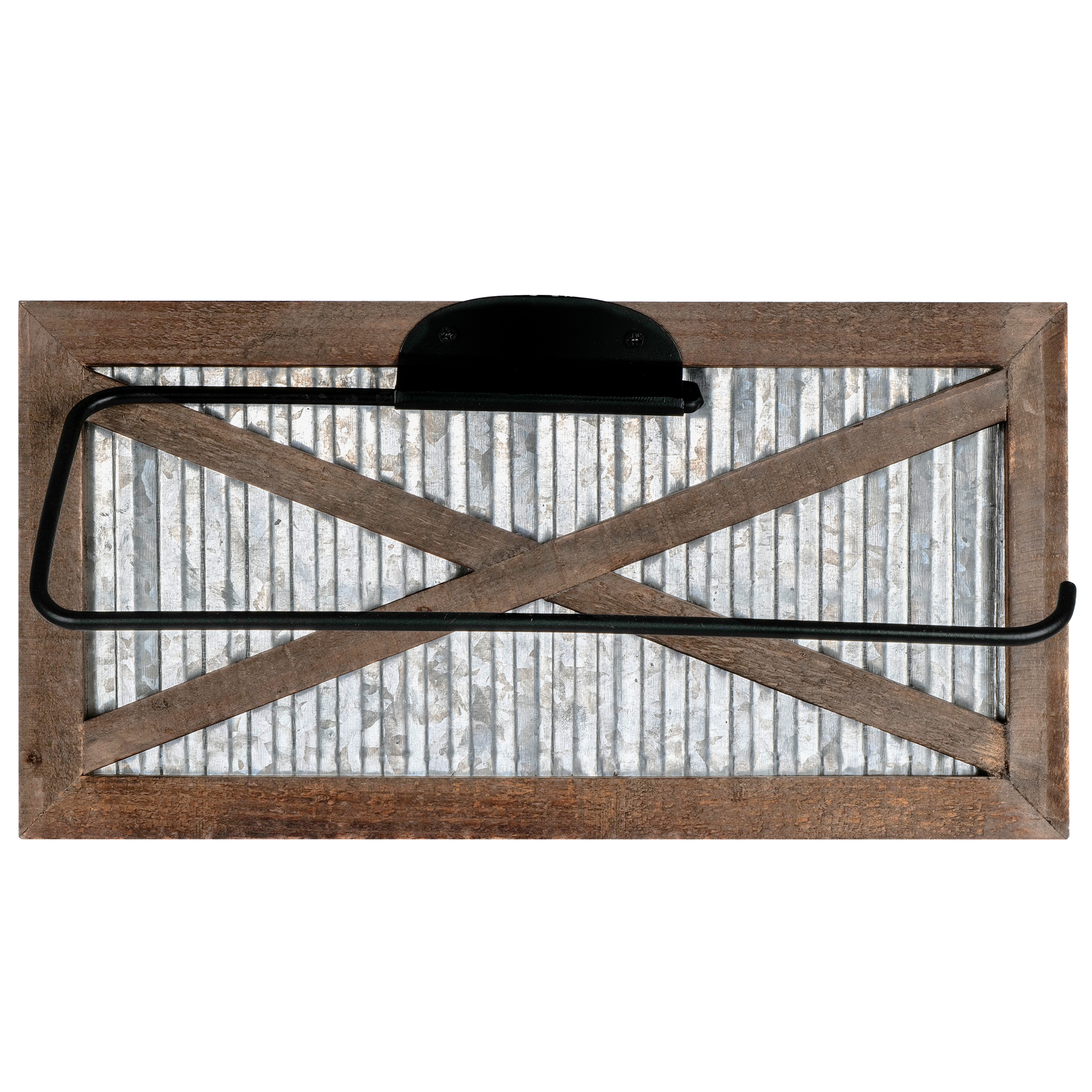 Autumn Alley Rustic Farmhouse Paper Towel Holder – Wall Mounted with Galvanized Metal Accent - Farmhouse Kitchen Decor