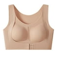 thumbnail image 4 of XIYON Bras For Women Front Closure Adjustable Yoga Sports Bra For Female Posture Corrective Back Support Non Wired For Everyday Wear For All Seasons Comforable Everyday Bra, 4 of 5