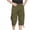 Army Green, variant on Azrian Mens Shorts Fall Saving,Men's Shorts Casual Pure Color Outdoors Pocket Beach Work Trouser Cargo Short Pants
