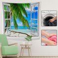 thumbnail image 4 of Tapiz Para Colgar En La Pared Vista Al Mar Impresión De Fondo Dormitorio Alfombras De Pared Manta Likrtyny Arte Deco, 4 of 7