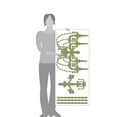 thumbnail image 3 of Baroque Chandelier Wall Art Decal, 3 of 4