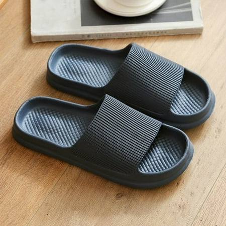 

PIKADINGNIS Men Home Slippers Summer Women Thick Platform Slides Women s Sandals Flip Flops Beach Sandal Mule Anti-slip Slippers For Men