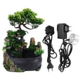 thumbnail image 2 of Fuente De Cascada, Fuente De Mesa, Función De Cascada, Decoración De Escritorio Con Paisaje De Simulación, árboles, Rocallas Y Flujo De Agua, Cultivo De Plantas Suculentas, 2 of 7