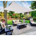 thumbnail image 2 of Qianli Rectangular shade sail, 2x4m, waterproof and UV resistant, cream-white, 2 of 5