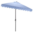 thumbnail image 3 of Safavieh Outdoor Valance 7.5ft Crank Patio Umbrella, Baby Blue/White, 3 of 7