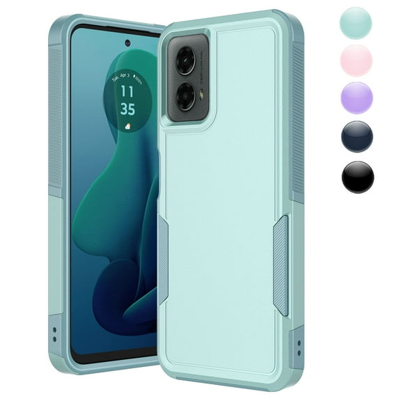 Njjex Rugged Case for Motorola Moto G Play 5G 2024 | Heavy Duty Shockproof Cover | Protective Case for 6.6" Phone (AT&T/T-Mobile/Verizon/Unlocked)-Green