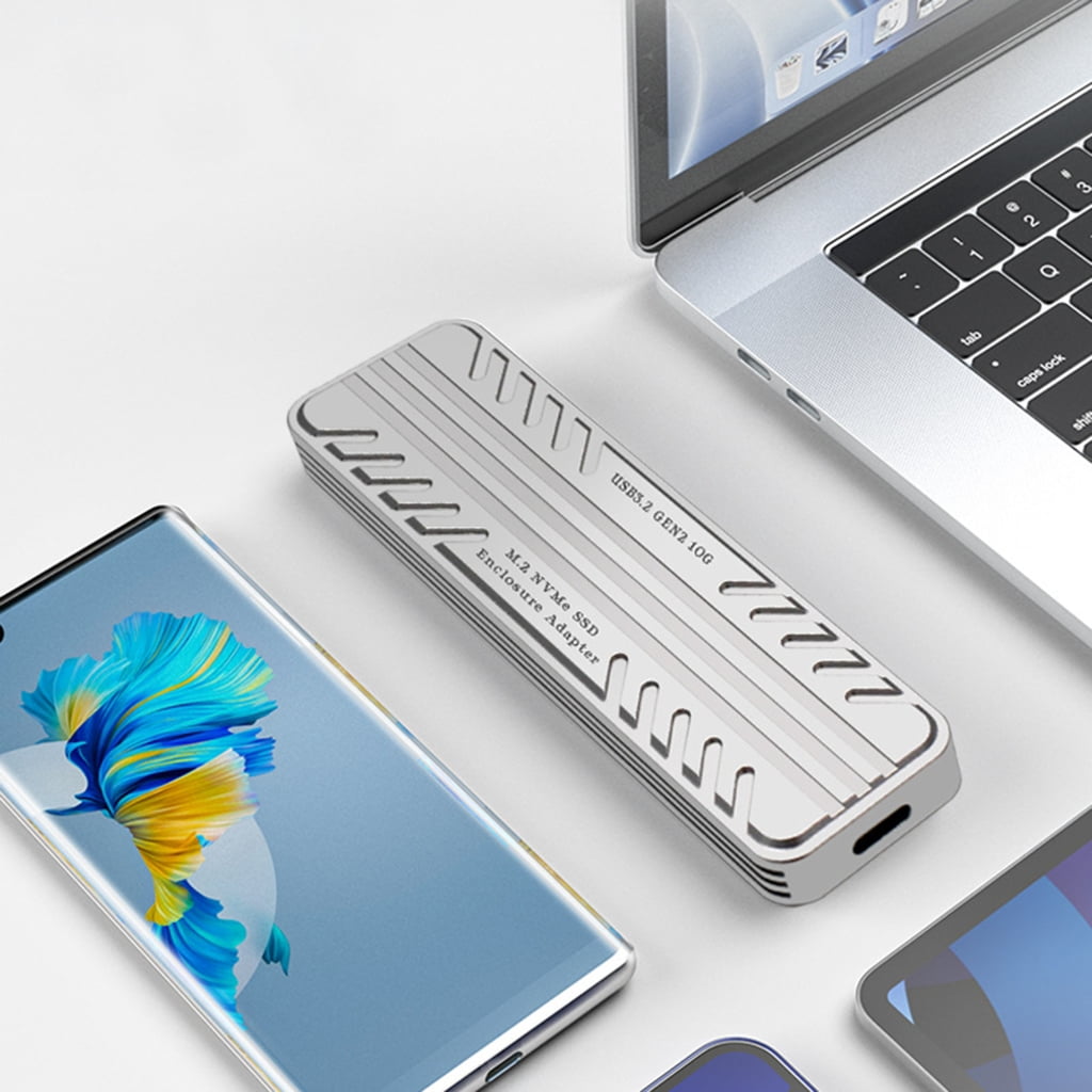 Zeiwohndc M2 SSD Box USB3.2 Type-C 10Gbps NVME Hard Drive Enclosure JMS583 Control
