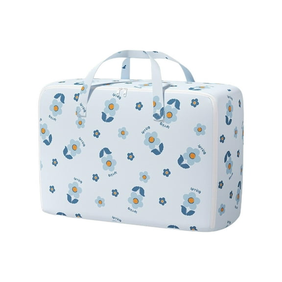 Nilvkv Heavy Duty Storage with Reinforced Handles Extra Large Storage Bags for Clothe Tote Bag Thickened Double Zipper for Space Saving Travel