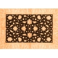 thumbnail image 1 of Ahgly Company Indoor Rectangle Oriental Orange Modern Area Rugs, 7' x 9', 1 of 4