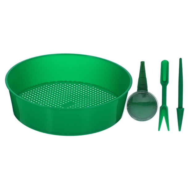 WHAMVOX 1Jgo Tamiz De Jardinería Plástico Con Malla Para Filtrado Eficiente De