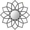 thumbnail image 3 of SAFAVIEH 11.5" Round Flower Power Mirror, Coffee Bronze, 3 of 4