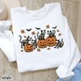 thumbnail image 4 of Spooky Cat Skeleton Halloween Sweatshirt – Cute Pumpkin & Black Cat Graphic Pullover for Fall Season Lovers, 4 of 6