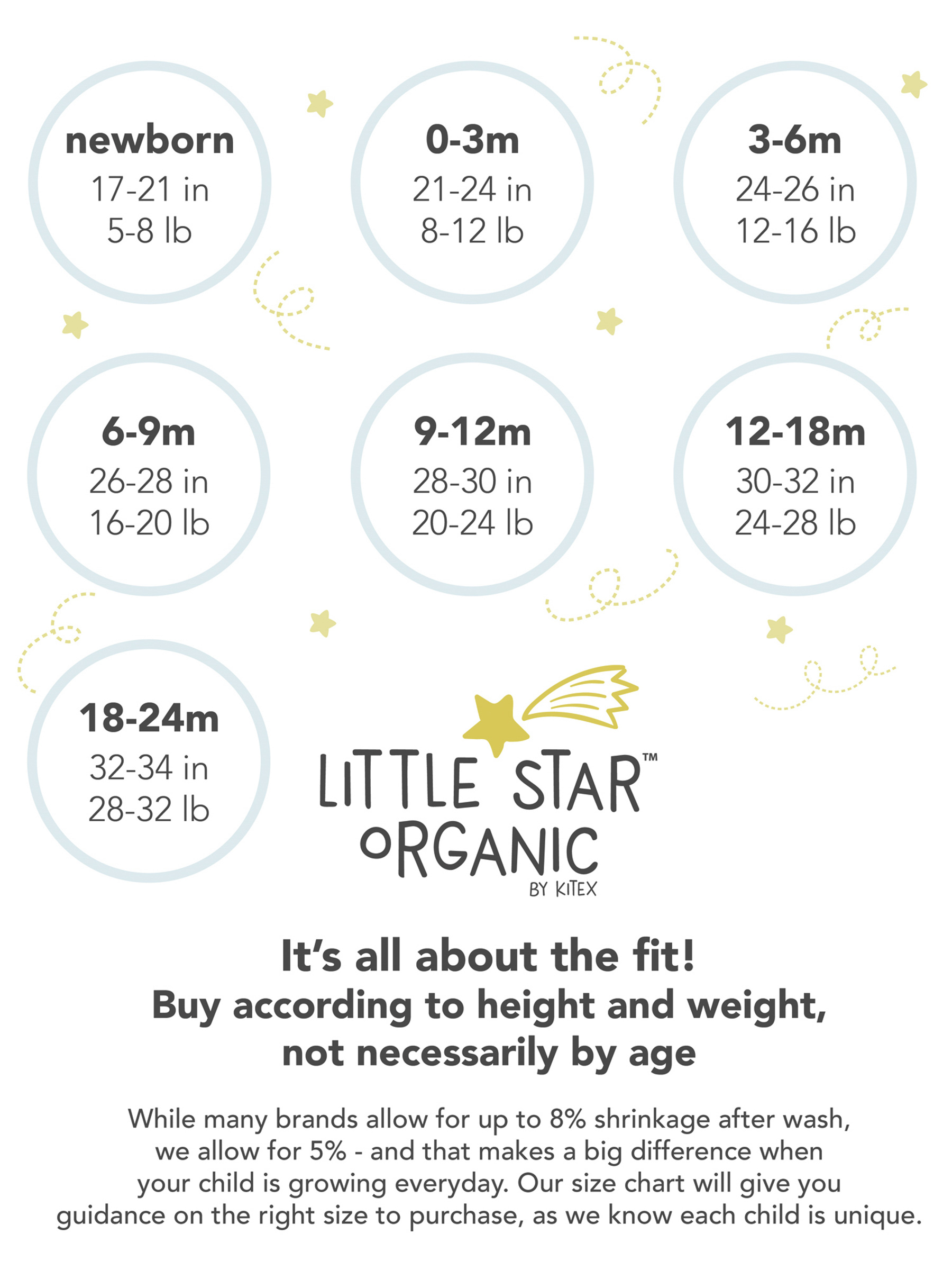 Little Star Organic Baby Girl 8Pc Mix & Match Set, Size Newborn-24 Months - image 3 of 4