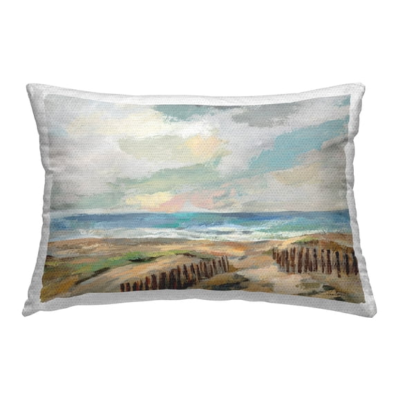 Stupell Industries Summer Beach Dunes Design by Silvia Vassileva Outdoor Printed Pillow