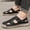 Black, variant on New Summer Fashion Comfortable Men'S Sandals for Outdoor Use, Featuring Breathable And Open-Toe Design, Perfect for Vacations And Beach Leisure