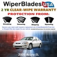 thumbnail image 2 of 2005 Acura EL Beam Wiper Blades Wipers w/2yr Warranty (Set of 2) (WiperBladesUSA), 2 of 5