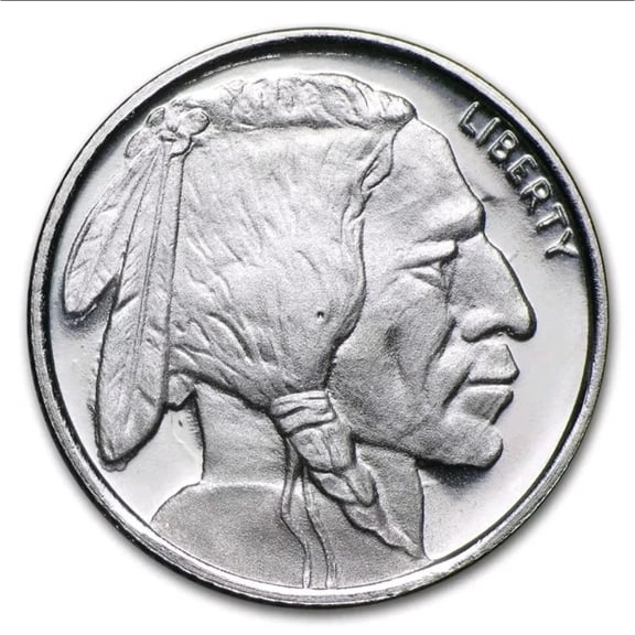 Highland Mint Buffalo 1/10 oz Silver Round - Circulated