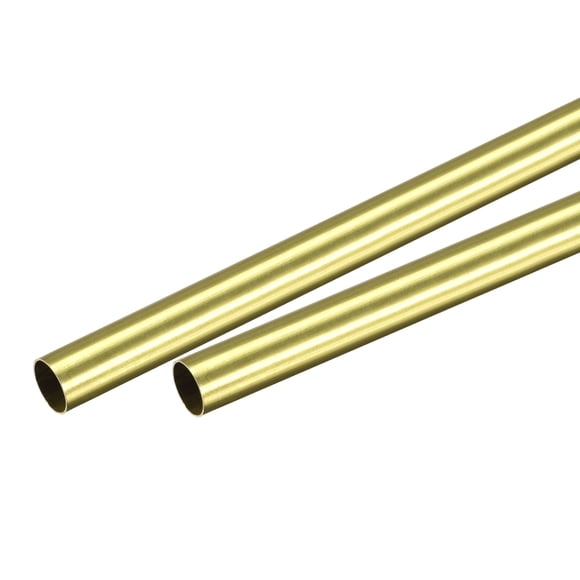 Unique Bargains 8.5mm OD 0.25mm Wall Thickness 300mm Length Brass Tube 2 Pack
