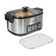 Hamilton Beach 9-in-1 Multicooker, 6 Quart Capacity, Slow Cooker, Saut, Sear, Steam, Rice, Nonstick, Stainless Steel, 33065