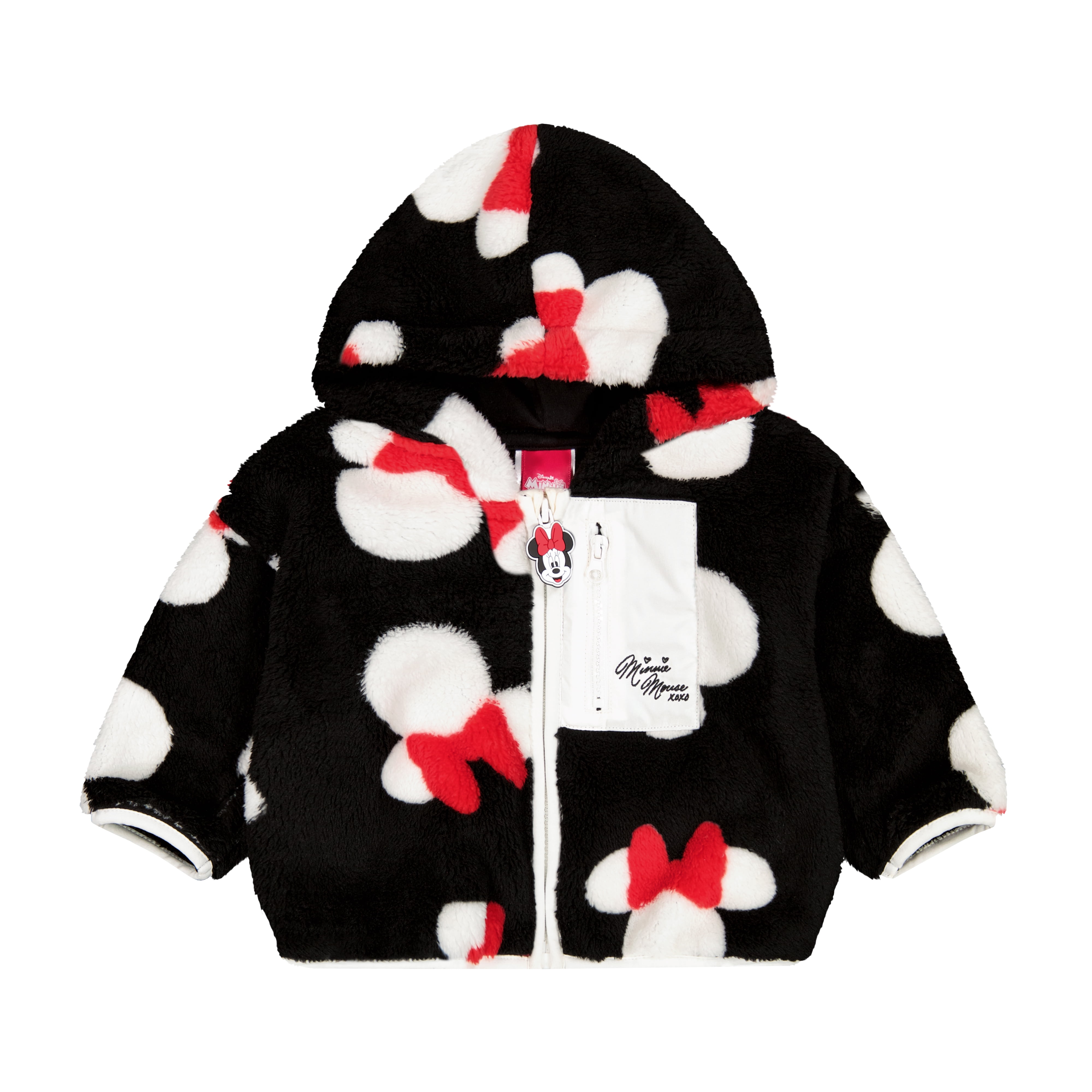 Minnie Mouse Toddler Girls Sherpa Jacket, Sizes 12 Months - 5T