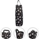 thumbnail image 3 of Juego de 1 bolsa de basura de plástico lavable con soporte de pared plegable para cocina, baño, sala de estar, oficina, RV con margarita negra, 10x34cm, 3 of 5