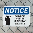 thumbnail image 5 of (2 Pack) Cylinders Must Be Chained At All Times OSHA Notice Sign 24 Inch X 18 Inch Plastic Sign, Weather Resistant, UV Protected for Workplace, Business, and Construction Site, Made in, 5 of 8