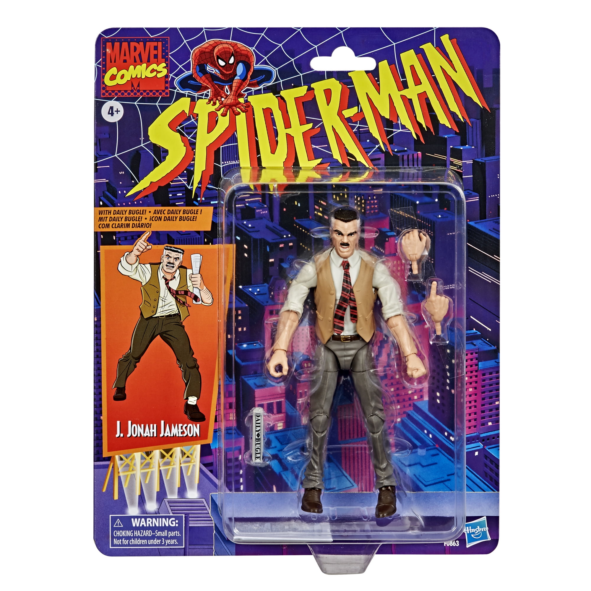 Hasbro Marvel Legends Series - Figurine rétro J. Jonah Jameson de 15 cm