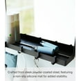 thumbnail image 5 of Yamazaki Home Magnetic Mirror with Storage Rack, Black, Glass, Supports 5.5 pounds, Magnetic, Mirror, 5 of 7