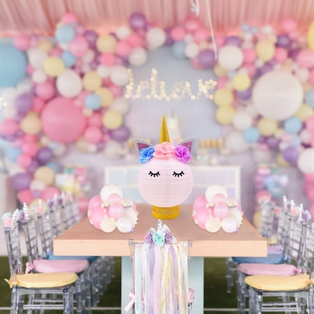 Decorations De Fete Licorne Centre De Table Licorne Lanternes En Papier Idees De Bricolage Pour Fete Prenatale Fete D Anniversaire Walmart Canada