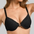 thumbnail image 2 of cfhntfmh Front Closure Bras for Women Fashion Embroidery Scalloped No Underwire Bras Comfort Breathable Adjustable Strap Bras, 2 of 5