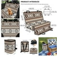 thumbnail image 6 of Pzuqiu Western Tribal Style Dog Car Seat Cover for Back Seat for L Cars, SUVs & Trucks Dogs Car Hammock with Hanging Car Trash Can & Dog Bandanas 3 Piece, 6 of 6