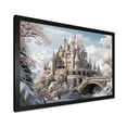 thumbnail image 2 of Designart "Frosty Castle Retreat Winter Landscape IV" Landscapes Framed Wall Art Decor - Traditional Grey Winter Landscape Hallway Framed Wall Art Decor, 2 of 6