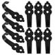 thumbnail image 5 of Black Wall Mounted Metal Hooks Storage Hooks 10Pcs for Bathroom Use, 5 of 5
