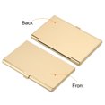 thumbnail image 3 of Professional Business Card Holder Aluminum Slim Pocket Credit Card Case, Gold 4 Pack, 3 of 5