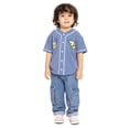 thumbnail image 2 of Hot Wheels Toddler Button Down Baseball Jersey with Short Sleeves, Sizes 12M-5T, 2 of 8