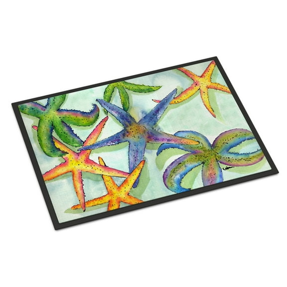 Carolines Treasures 8542-JMAT Starfish Doormat 24x36 36"L x 24"W multicolor