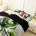 thumbnail image 3 of Homewish Green Gradient Geometric Twin Comforter Sets,Abstract Artwork Bedding Set,Black Reversible,2 Pieces,1 Comforter and 1 Pillowcase, 3 of 7
