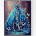thumbnail image 3 of 5D DIY Taladro Parcial Diamante Pintura Vestido Novia Del (XD107), 3 of 9
