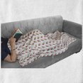 thumbnail image 6 of Ice Cream Soft Flannel Fleece Throw Blanket, Summer Dessert Doodle Delicious Flavored Waffle Cones Creamy Tasty Image, Cozy Plush for Indoor and Outdoor Use, 70" x 90", Multicolor, by Ambesonne, 6 of 6
