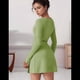 thumbnail image 3 of Vestido con Escote Cuadrado Verde M, 3 of 7