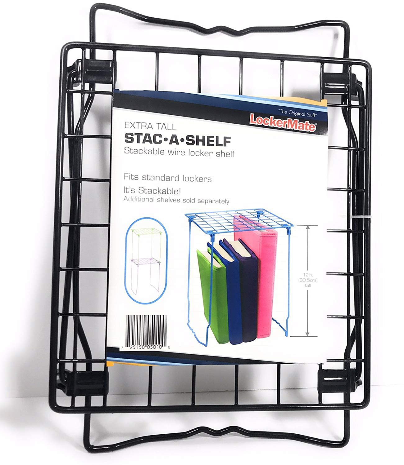 NEW Blue Extra Tall Wire Locker Shelf Stac-a-Shelf Stackable 12 Inches Tall 