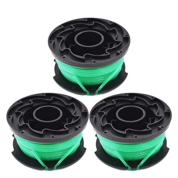 Labwork 3Pack 20ft 0.08" Autofeed String Trimmer Spools Green Weed Eater Lines SF-080 Fit for Black & Decker GH3000 GH3000R LST540 LST540B Lawn Mowers